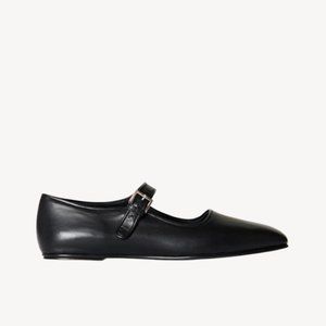 The Row Ava Shoe in Leather / Black / Size 36